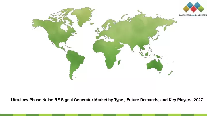 utra low phase noise rf signal generator market