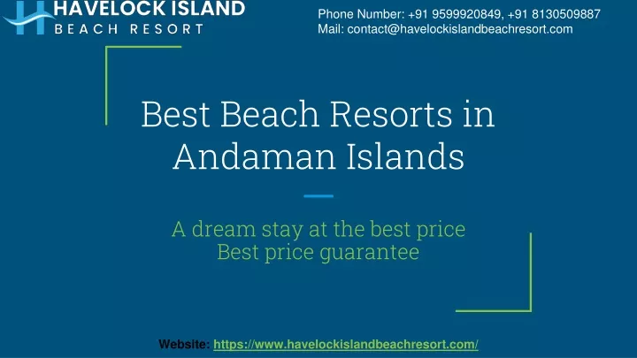 best beach resorts in andaman islands