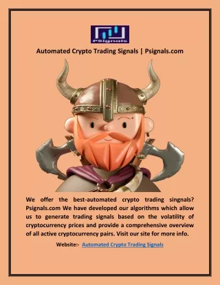 automated crypto trading signals psignals com
