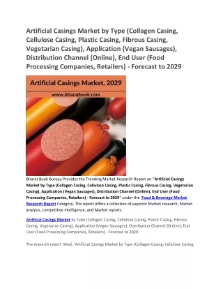 artificial casings market by type collagen casing