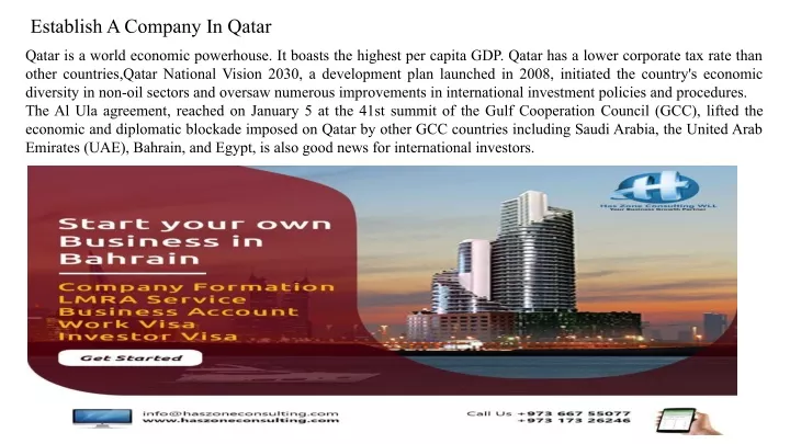 establish a company in qatar