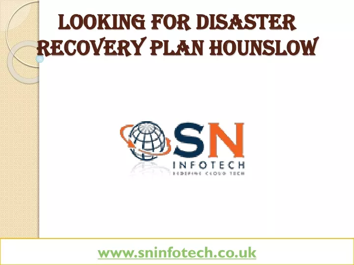 looking for disaster recovery plan hounslow