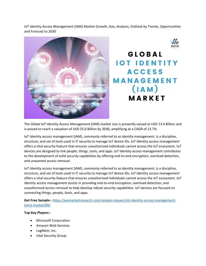 iot identity access management iam market growth
