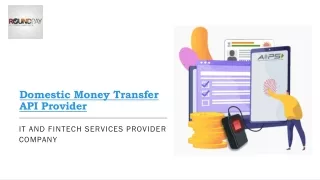 Money Transfer API Provider India | Domestic Money Transfer API Provider