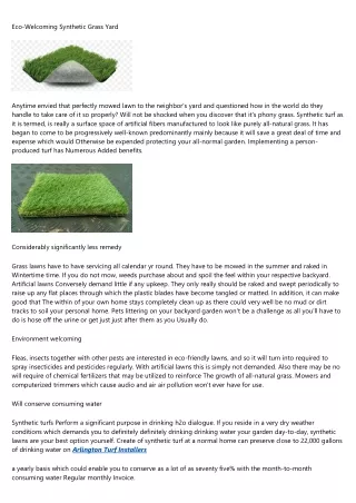 15 Things Your Boss Wishes You Knew About Arlington Turf Installers