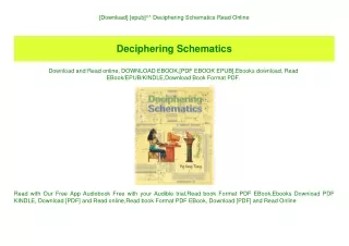 [Download] [epub]^^ Deciphering Schematics Read Online