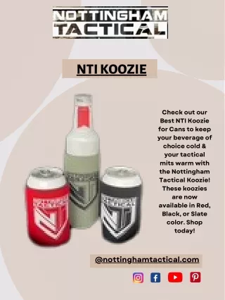 Get The Best NTI Koozie For Cans - Nottingham Tactical