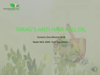 TARAG’S ANTI-HAIR FALL OIL