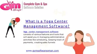 Yoga Center Management Software