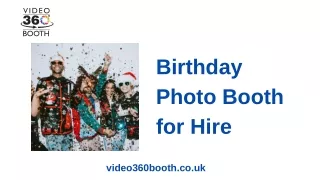 Birthday Photo Booth for Hire