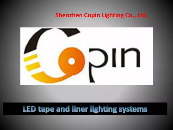 shenzhen copin lighting co ltd