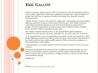 eric gallite
