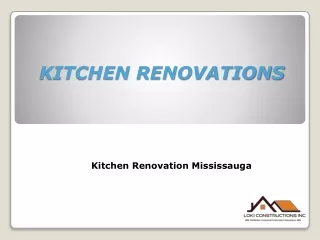 KITCHEN RENOVATIONS