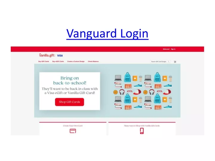 vanguard login