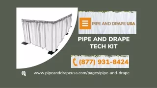 Pipe And Drape Tech Kit | Affordable Drapery Kit And Panels | Pipe And Drape US
