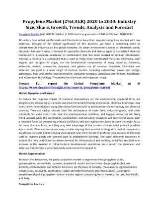 propylene market 2 cagr 2020 to 2030 industry