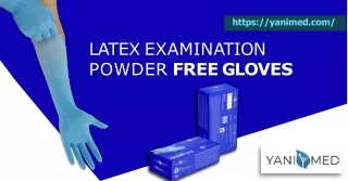 Top-seller of latex examination powder free gloves