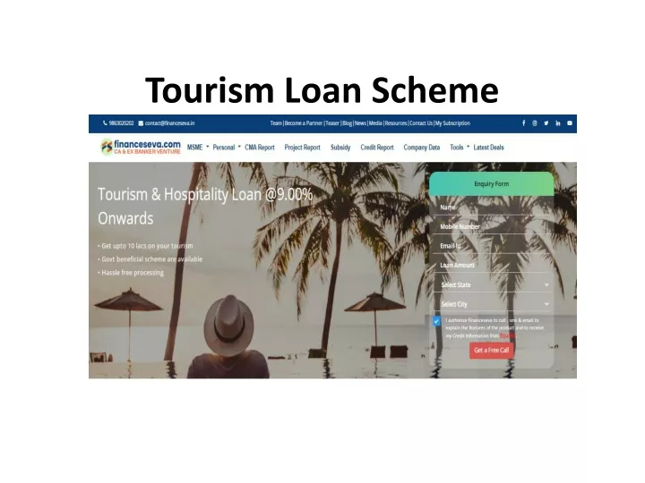tourism loan scheme