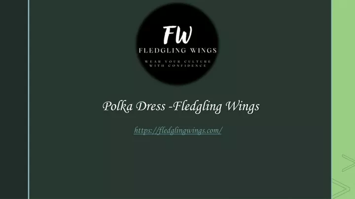 polka dress fledgling wings