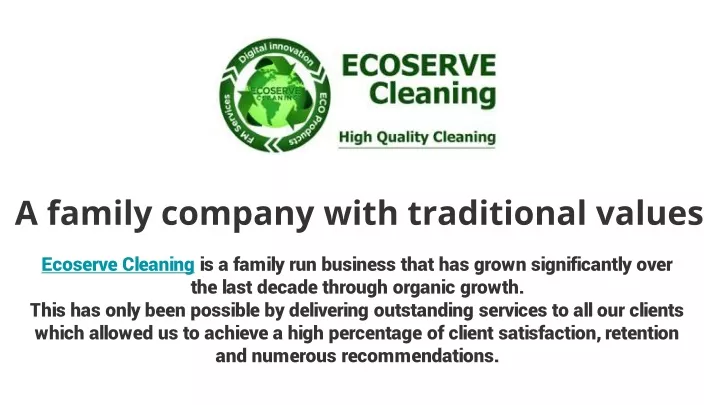 a family company with traditional values