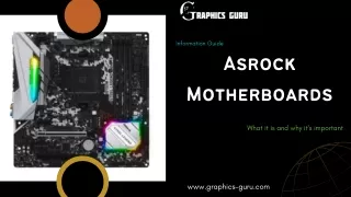 Get High quality Asrock Motherboards with Advance Features!