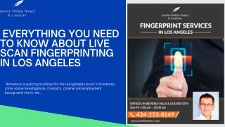 Everything you need to know about live scan fingerprinting in Los Angeles