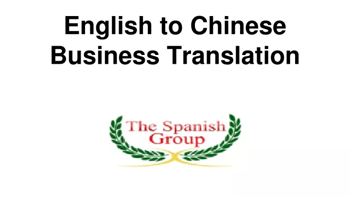 english to chinese business translation