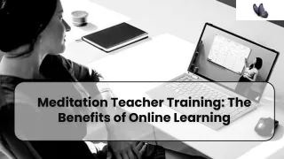 Meditation Teacher Training Online