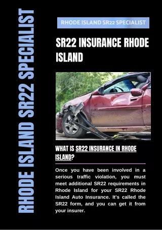 SR22 Insurance Rhode Island