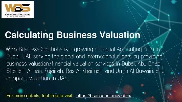 calculating business valuation