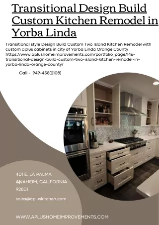 transitional design build custom kitchen remodel