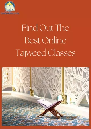 Find Out The Best Online Tajweed Classes