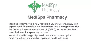 Medispa Pharmacy PPT