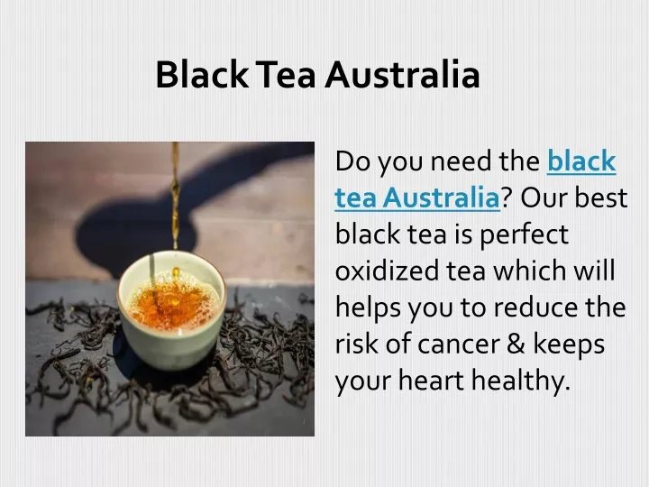 black tea australia