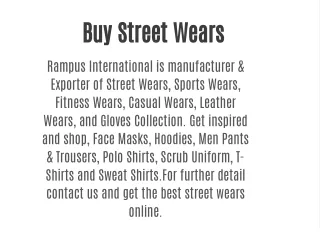 Buy Street Wears