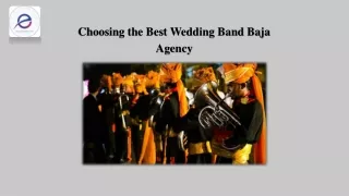 Choosing the Best Wedding Band Baja Agency