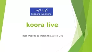 koora live