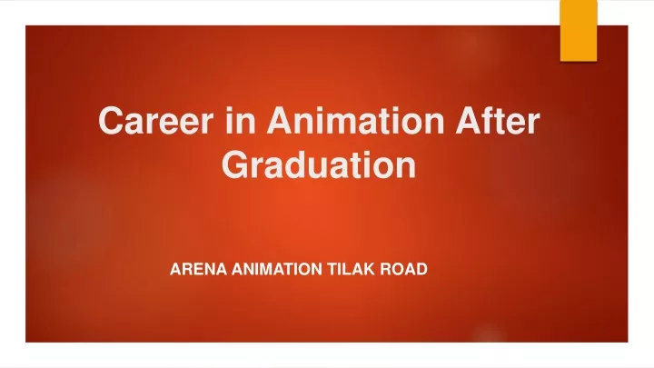 career in animation after graduation