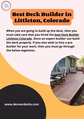 The Best Deck Builder in Littleton, Colorado | Patio Contractor | Denver Decks
