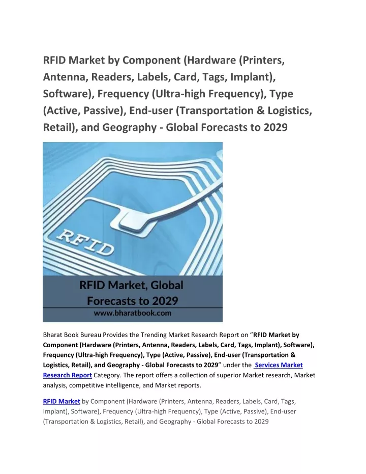 rfid market by component hardware printers