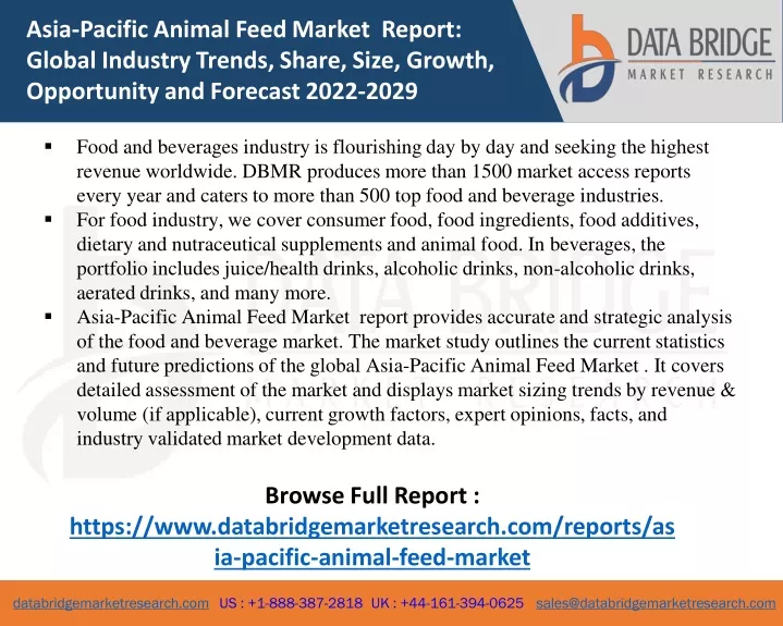 PPT AsiaPacific Animal Feed Market Size and Market Growth 