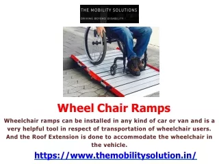 wheel chair ramps