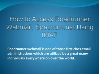 roadrunner webmail is one of those first class