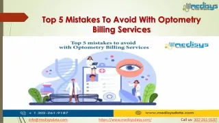 top 5 mistakes to avoid with optometry billing