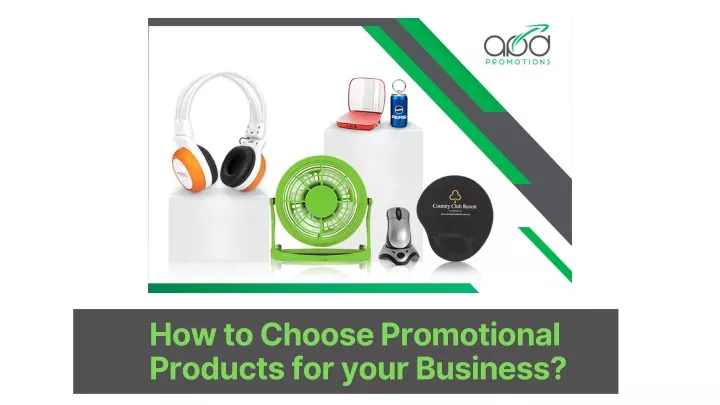 how to choose promotional products for your