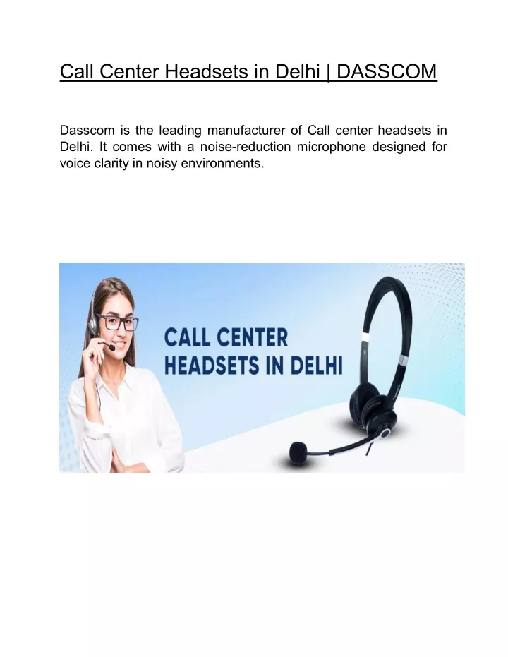 call center headsets in delhi dasscom