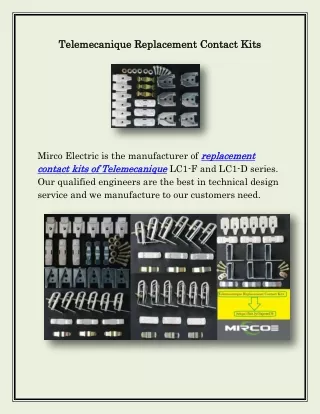 Telemecanique Replacement Contact Kits