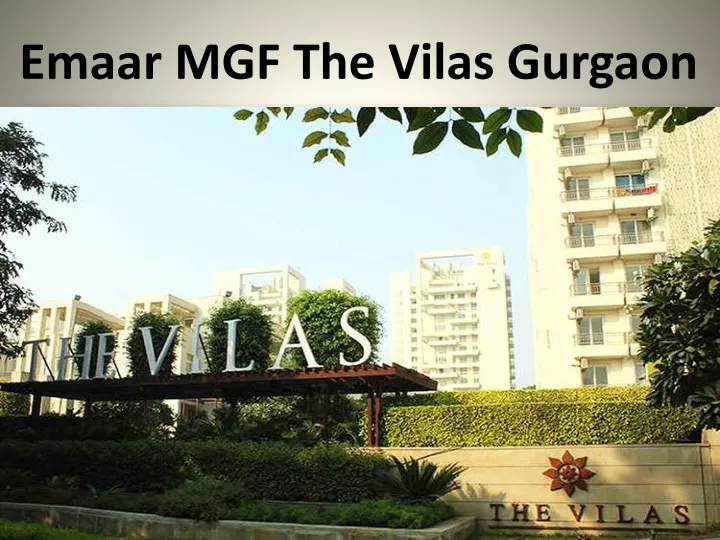 emaar mgf the vilas gurgaon