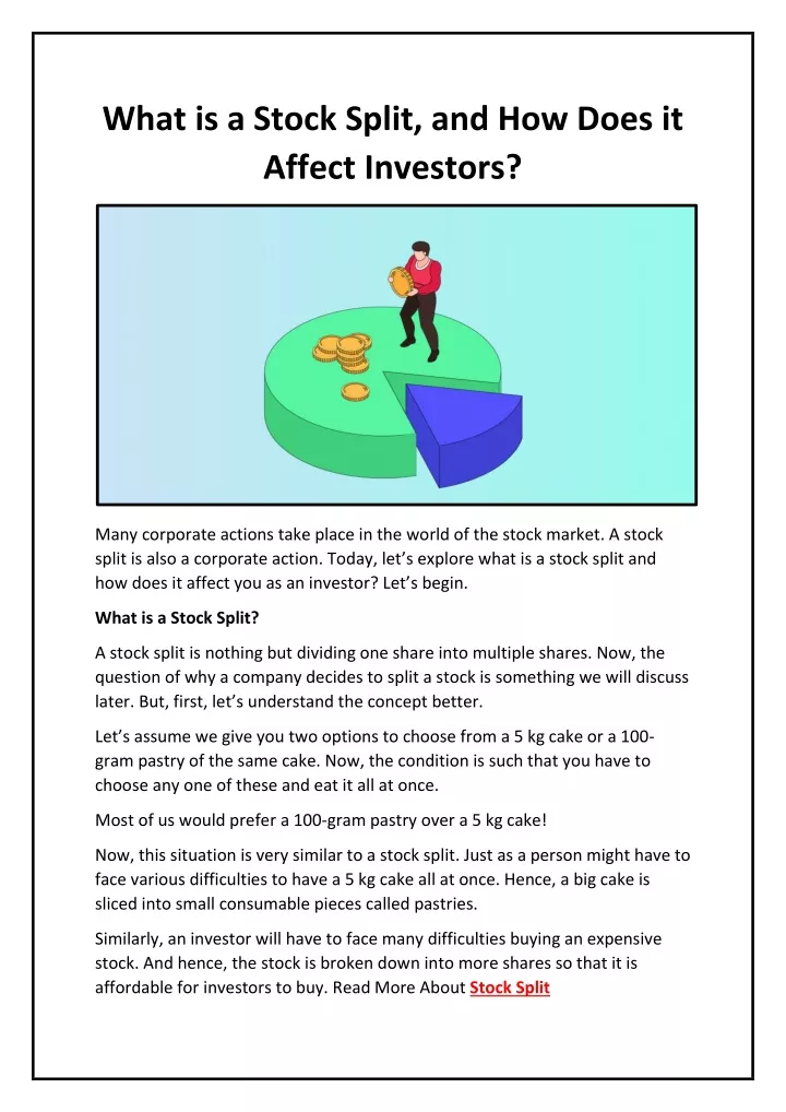 what is a stock split and how does it affect