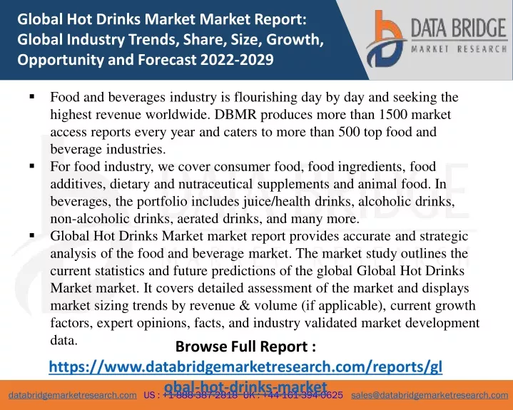 global hot drinks market market report global